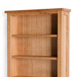 London Oak 6 Tier Large Bookcase - By Roseland Furniture - thumbnail 8