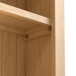 London Oak 6 Tier Large Bookcase - By Roseland Furniture - thumbnail 7