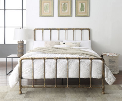 Flintshire Furniture Kinnerton King Size 5Ft Antique Bronze Metal Bed Frame - image 1