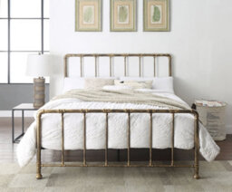 Flintshire Furniture Kinnerton King Size 5Ft Antique Bronze Metal Bed Frame