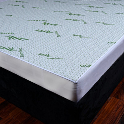 Bamboo Waterproof Mattress Protector Soft Touch 40Cm Deep Pocket - image 1