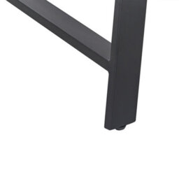 Beliani Dining Table Warton Dark Brown 160 Cm 90 Cm Pine Wood - thumbnail 6