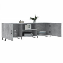 Berkfield Tv Cabinet Concrete Grey 150X30X50 Cm Engineered Wood - thumbnail 4