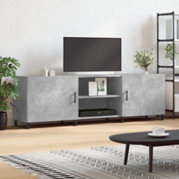 Berkfield Tv Cabinet Concrete Grey 150X30X50 Cm Engineered Wood - thumbnail 1