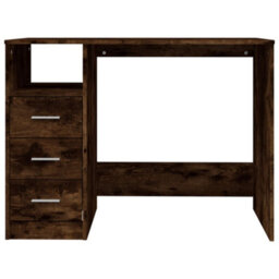 Berkfield Desk With Drawers Smoked Oak 102X50X76 Cm Engineered Wood - thumbnail 6