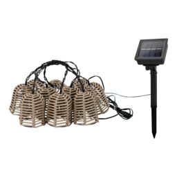 Solar-Powered Warm White 10 Integrated Led Outdoor String Lights, (L) 4800mm - thumbnail 8