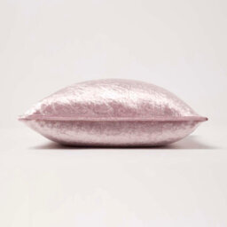 Homescapes Pink Luxury Crushed Velvet Cushion Cover 45 X 45 Cm - thumbnail 3