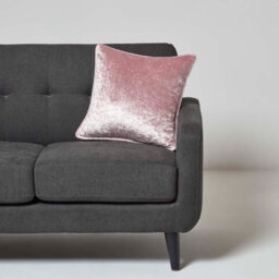 Homescapes Pink Luxury Crushed Velvet Cushion Cover 45 X 45 Cm - thumbnail 2