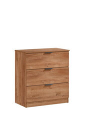 Richmond Chestnut Oak 2 Door Double Wardrobe 3 Piece Bedroom Set - thumbnail 6