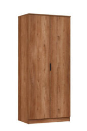 Richmond Chestnut Oak 2 Door Double Wardrobe 3 Piece Bedroom Set - thumbnail 2