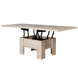 Eryk Modern Extendable Coffee Table Adjustable 100 To 200 Cm Design With Abs Edges In Alpine White Finish - thumbnail 5