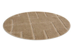 RugsX Bathroom Rug Supreme Circle Lines, Non-Slip, Soft - Beige Circle 67 Cm - thumbnail 2
