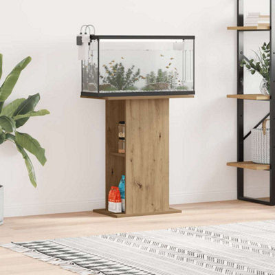 Walplus Artisan Oak Aquarium Stand 36X60.5X72.5 Cm Engineered Wood Fish Tank Cabinet - image 1