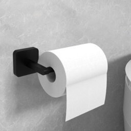 Jassferry 143mm Black Wall Mounted Toilet Paper Holder Toilet Roll Holder Rustproof - thumbnail 5