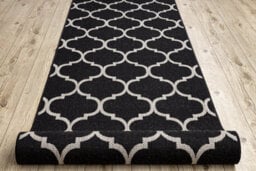 RugsX Runner Sizal Floorlux Design 20608 Moroccan Trellis Black / Silver 120  120X970 Cm - thumbnail 5