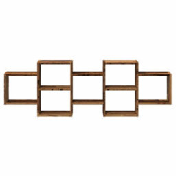 Walplus Wall Shelf Old Wood 129X18X42 Cm Engineered Wood - thumbnail 4