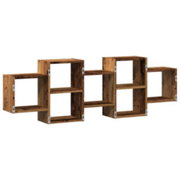 Walplus Wall Shelf Old Wood 129X18X42 Cm Engineered Wood - thumbnail 6