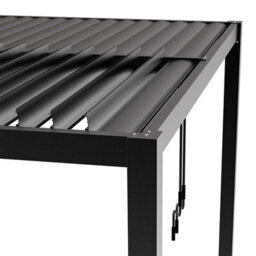 Primrose Living Deluxe Charcoal Veranda With Louvered Shutter Roof 4M X 3M - thumbnail 8