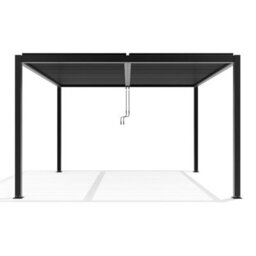 Primrose Living Deluxe Charcoal Veranda With Louvered Shutter Roof 4M X 3M - thumbnail 6
