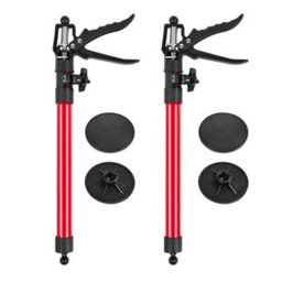 2Pack Adjustable 50-115Cm Long Heavy Duty Pole - Telescopic Quick Support Rod - thumbnail 3