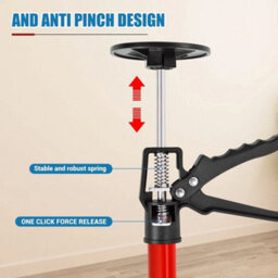 2Pack Adjustable 50-115Cm Long Heavy Duty Pole - Telescopic Quick Support Rod - thumbnail 5