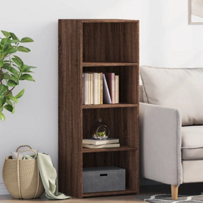 Berkfield Highboard Brown Oak 45X41X124 Cm Engineered Wood - image 1