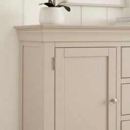 The Furniture Market Wilmslow Dove Grey Painted Large 3 Drawer 2 Door Sideboard - thumbnail 7