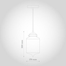 Goslett Clear Blown Glass Jar Pendant Light - Se Home - thumbnail 4