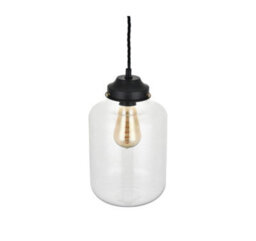 Goslett Clear Blown Glass Jar Pendant Light - Se Home - thumbnail 2
