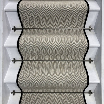RainbowHome Herringbone Dapple Wool Stair Runner With 100% Pure Wool Edge 50 700 - image 1