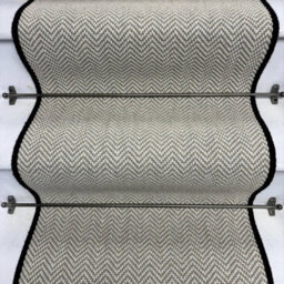 RainbowHome Herringbone Dapple Wool Stair Runner With 100% Pure Wool Edge 50 700 - thumbnail 2