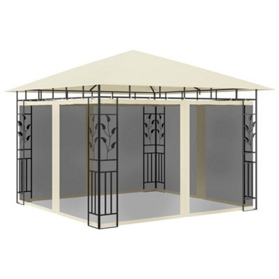 Walplus Gazebo With Mosquito Net 3X3X2.73 M Cream 180 G/ma - image 1