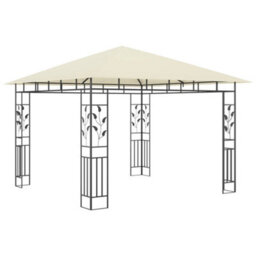 Walplus Gazebo With Mosquito Net 3X3X2.73 M Cream 180 G/ma - thumbnail 2
