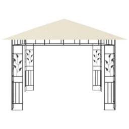 Walplus Gazebo With Mosquito Net 3X3X2.73 M Cream 180 G/ma - thumbnail 4