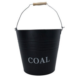 AB Tools Coal Bucket Fireplace Scuttle Fireside Carrier Storage 12 Litres Capacity Fire Log - thumbnail 3