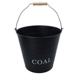 AB Tools Coal Bucket Fireplace Scuttle Fireside Carrier Storage 12 Litres Capacity Fire Log - thumbnail 1