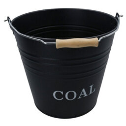 AB Tools Coal Bucket Fireplace Scuttle Fireside Carrier Storage 12 Litres Capacity Fire Log - thumbnail 2