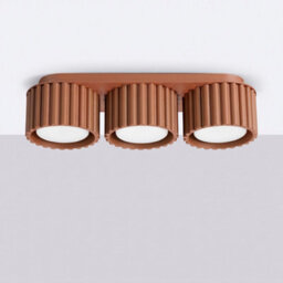 Luminosa Lighting Luminosa Aura Surface Mounted Downlight Red Ochre 3X Gx53 - thumbnail 2
