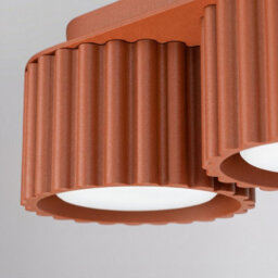 Luminosa Lighting Luminosa Aura Surface Mounted Downlight Red Ochre 3X Gx53 - thumbnail 5