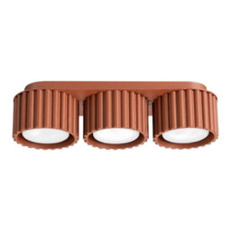 Luminosa Lighting Luminosa Aura Surface Mounted Downlight Red Ochre 3X Gx53 - thumbnail 1