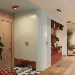 Luminosa Lighting Luminosa Aura Surface Mounted Downlight Red Ochre 3X Gx53 - thumbnail 8
