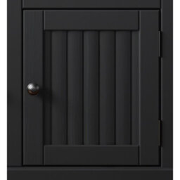 Mercers Furniture Country Charcoal Grey Painted 2 Door 2 Drawer Sideboard Solid Wood Pine Wooden With Mexican Styling - thumbnail 3