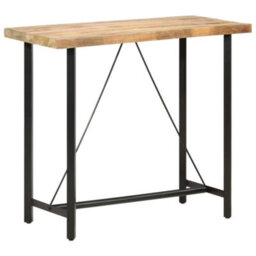 Berkfield Industrial Bar Table 120X58X107 Cm Rough Mango Wood - thumbnail 8