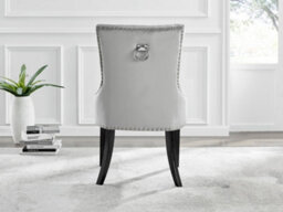 Furniturebox Uk Novara 100Cm Round Black Leg Dining Table & 2 Grey Belgravia Black Leg Chairs - thumbnail 8