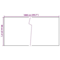 Berkfield Balcony Screen Brown And Black 1000X80 Cm Poly Rattan - thumbnail 8