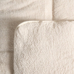 OHS Teddy Fleece Coverless Duvet 10.5 Tog Pillowcase, Cream - Double - thumbnail 4