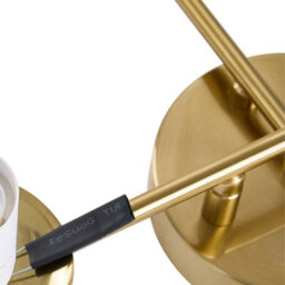 Thehotsale Modern 4 Round Glass Shades Led Ceiling Light With Metal Gold Fixture 42Cm - thumbnail 5