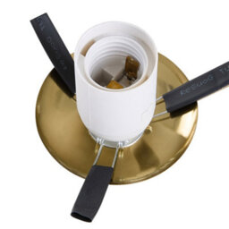 Thehotsale Modern 4 Round Glass Shades Led Ceiling Light With Metal Gold Fixture 42Cm - thumbnail 6