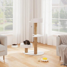 Cat Tree 3 Tier Kitten Scratching Post Multilevel Climbing Tower Activity Centre - thumbnail 5