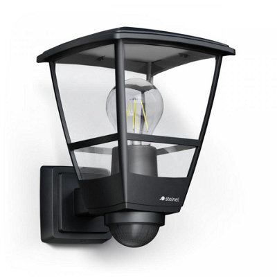 Steinel Outdoor Wall Light L 10 S Black, Modern Latern With Motion Sensor - image 1